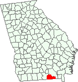 State map with Echols in Red.gif - 2247 Bytes